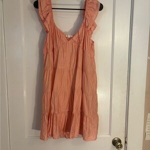 Blu Pepper Coral Ruffle Dress